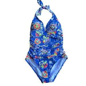BODEN Trapani Swimsuit one piece halter stomach rousing women’s size 20 EUC
